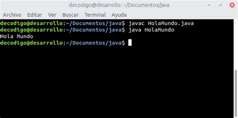 Java Hola Mundo Decodigo