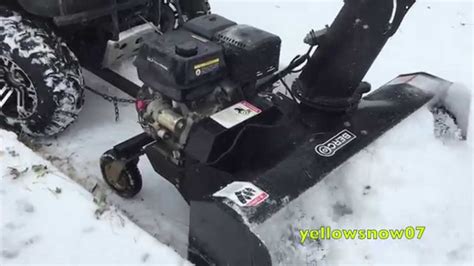 Wayne Snow Removal Berco Atv Snowblower Sidewalk Youtube