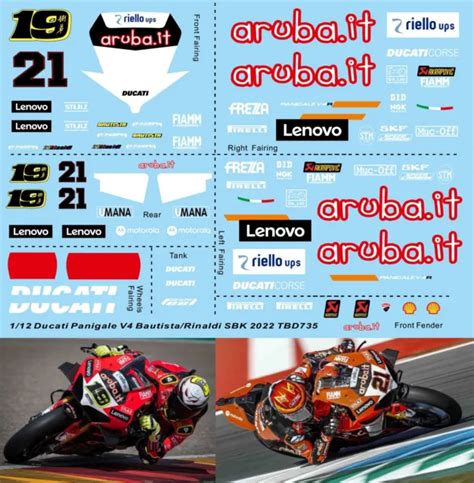 Aufkleber Ducati Panigale V Superbike Bautista Rinaldi Tb