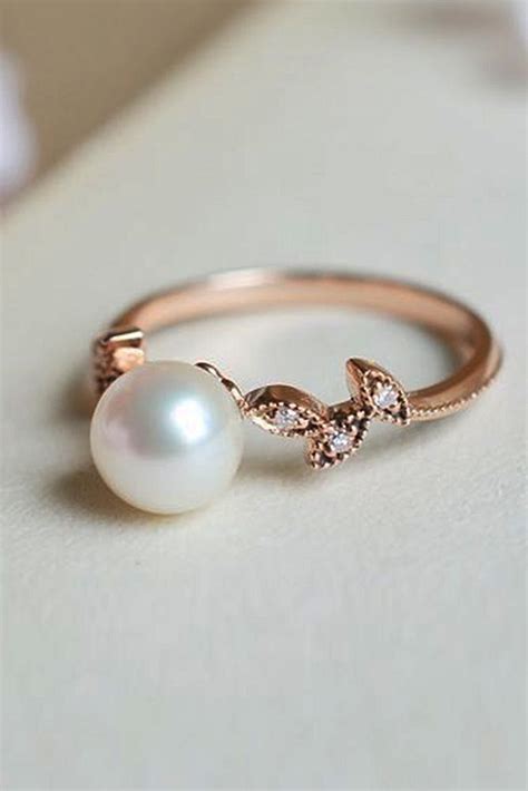 Pearl Engagement Rings For A Beautiful Romantic Look | Oh So Perfect Proposal