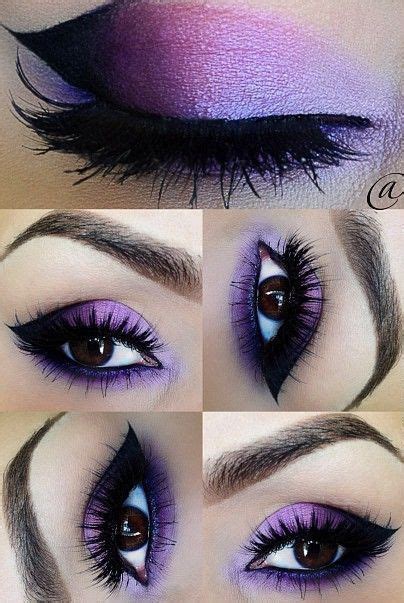 Purple eye makeup, Prom eye makeup, Purple makeup