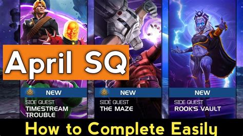 How To Complete April 2024 Side Quests The Maze Rooks Vault Marvel Contest Of Champions