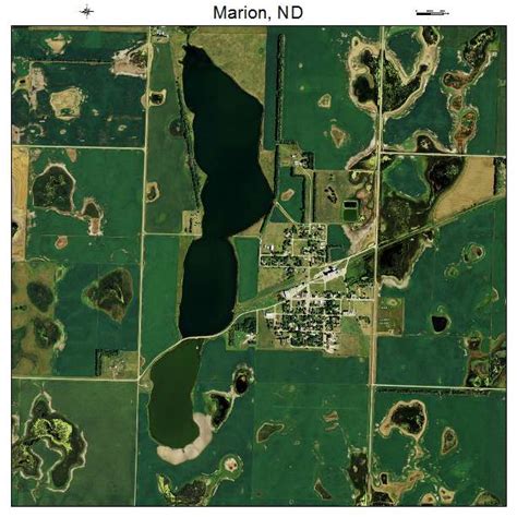 Aerial Photography Map of Marion, ND North Dakota