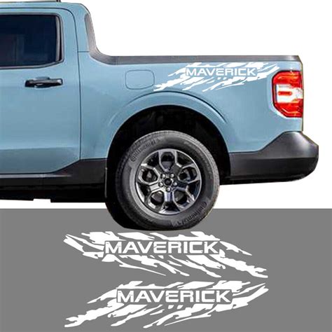 2pcs Bed Side Stripe Body Decals Graphics Vinyl Sticker Logo For Ford