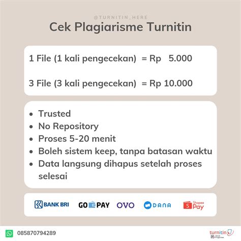 Turnitin Here Jasa Turnitin No Repository On Twitter Jasa Cek