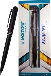 CS Trade Hauser Flaunt Designer Metal Ball Pen Blue Pack Of 2 Pens Ball