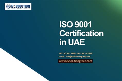 Iso 9001 Certification In Uae Exsolution Group