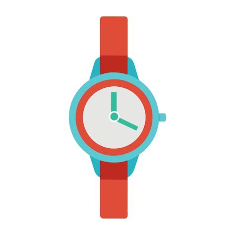 Premium Vector Wristwatch Flat Vector Illustration On White Background