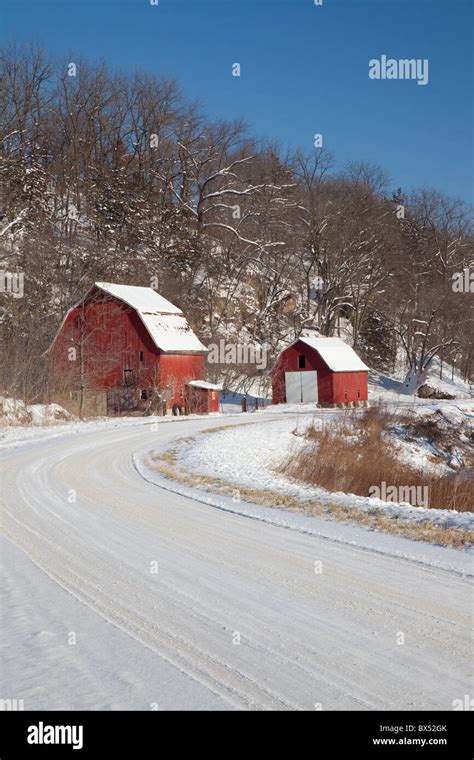 Driftless Area Scenic Byway, Linton Drive, Allamakee County, Iowa Stock ...