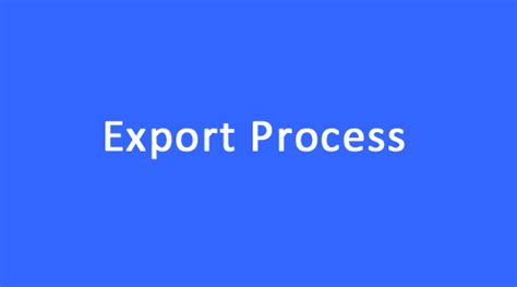 Export Process step by step ~ Export Import India