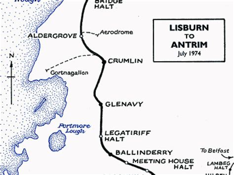 Northern Ireland Railways Map Disused Stations Crumlin Station ...