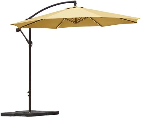 Weller 10 Ft Offset Cantilever Hanging Patio Umbrella Beige Patio Ideas