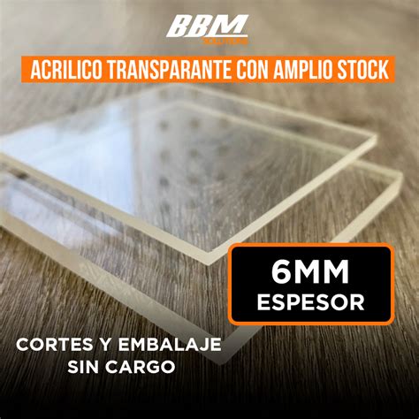 Acr Lico Transparente Mm Espesor Bbm Solutions