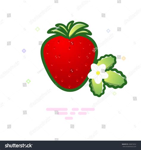 Strawberry Icon Logo Vector Illustration Stock Vector Royalty Free