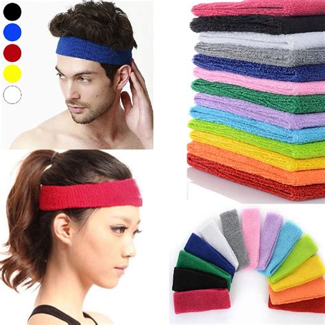 1pc Womens Yoga Hair Band Sports Headband Women Men Cotton Knotted Turban Head Warp Hair Band