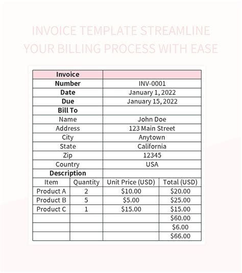 Invoice Templates Streamline Your Billing Process Excel Template And