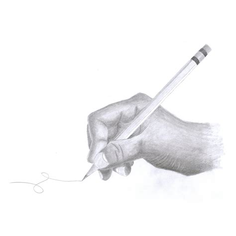 Hand holding pencil by Zzzong on Newgrounds