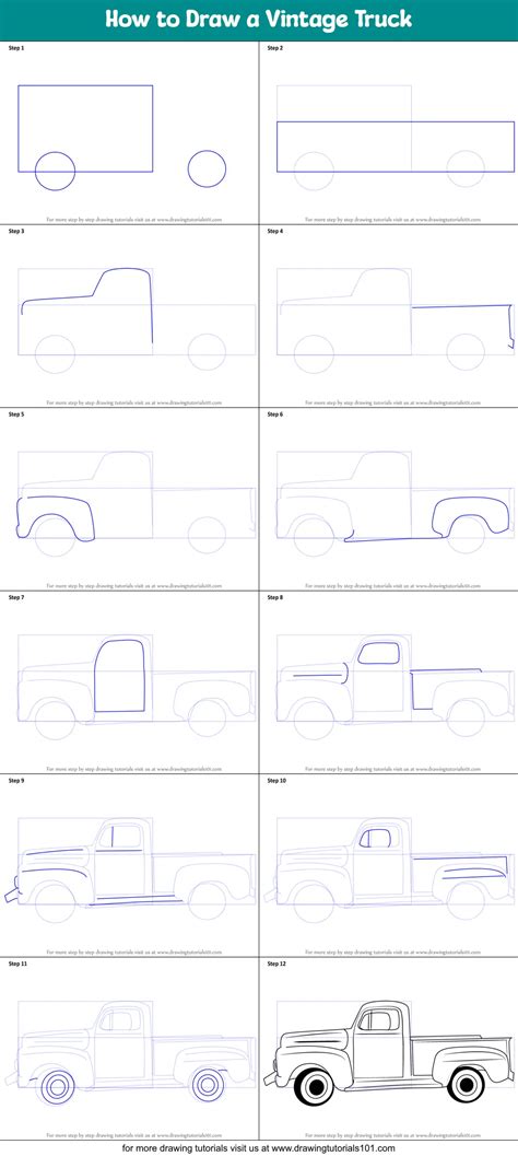 How To Draw An Old Truck