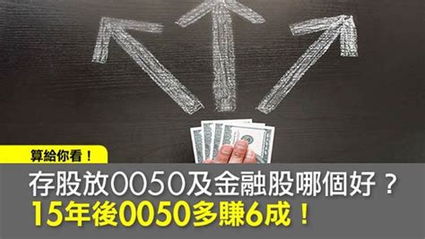 Etf存股術》0050及金融股哪個好？ 15年後0050多賺6成！ Smart自學網財經好讀 股票 存股0050存股股票