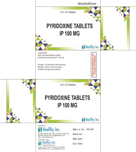 Pyridoxine Tablets At Best Price In Mumbai Maharashtra Healthy Life