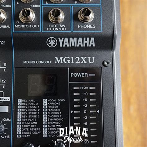 Jual Mixer Yamaha MG 12 XU 12 Channel Mixing Console Max 6 Mic 12