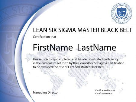 Lean Six Sigma Master Black Belt Certification - The Council for Six ...