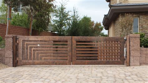 Driveway Gate Ideas Modern Contemporary Dise O De Cercas Puertas