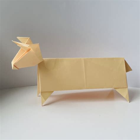 How to make an Origami Cow