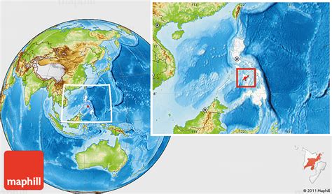 Physical Location Map Of Iloilo Highlighted Country Within The Entire