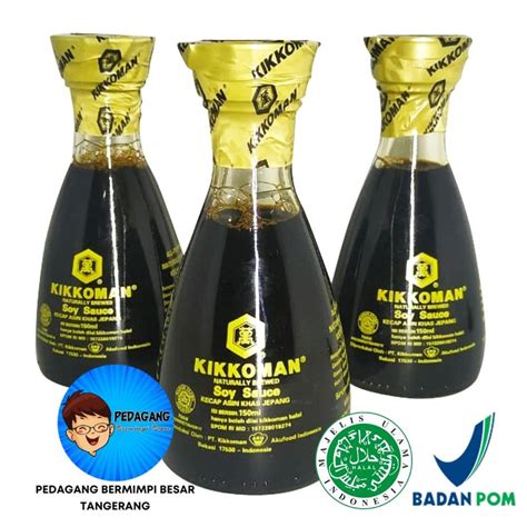 Jual Kikkoman SOY SAUCE Halal MUI 150ml Kecap Asin Jepang Shoyu