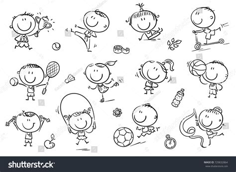 164 Stick figure soccer boy Images, Stock Photos & Vectors | Shutterstock