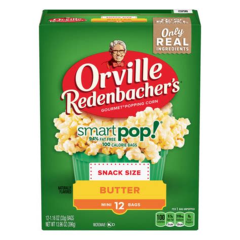 Orville Redenbachers Popping Corn, Gourmet, Butter, Snack Size