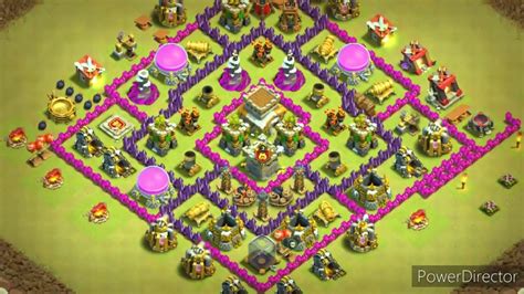 Town Hall 8 Th8 Mega Troll Base 2020 Th8 Trophy Push Base 2020 With Replay Proof Youtube