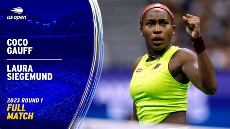 Coco Gauff Vs Laura Siegemund Full Match Us Open Round Youtube