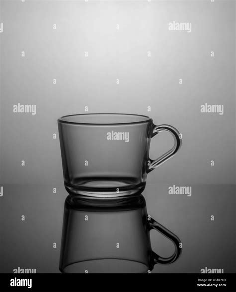 Empty Tea Cup On Dark Background With Back Light Stock Photo Alamy