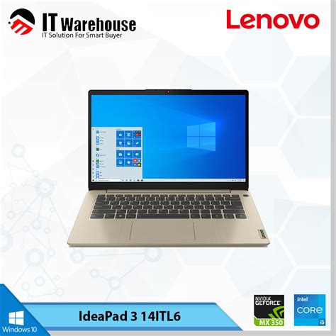 Lenovo Ideapad 3 14itl6 I5 1135g7 8gb 512gb Mx350 14 Fhd Win10 It Warehouse