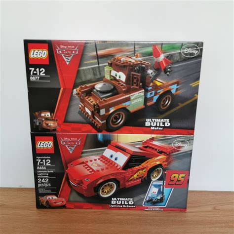 LEGO Disney Cars 2 Ultimate Build Lightning McQueen 8484 & Mater 8677 ...