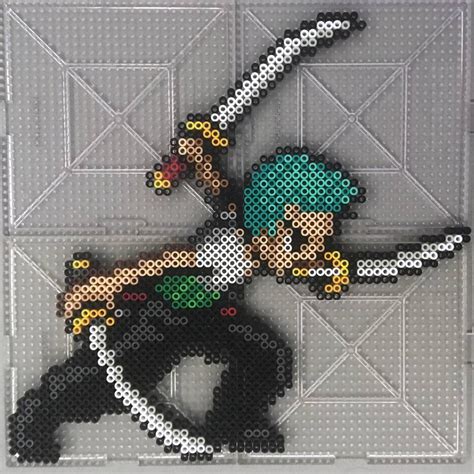 One Piece Zoro Perler Bead Sprite By Crausse On Deviantart Artofit