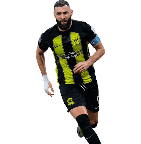 Karim Benzema PNG Al Ittihad Football Renders