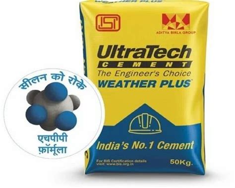 50Kg Weather Plus Ultratech Cement At Rs 340 Bag Ultratech Concrete