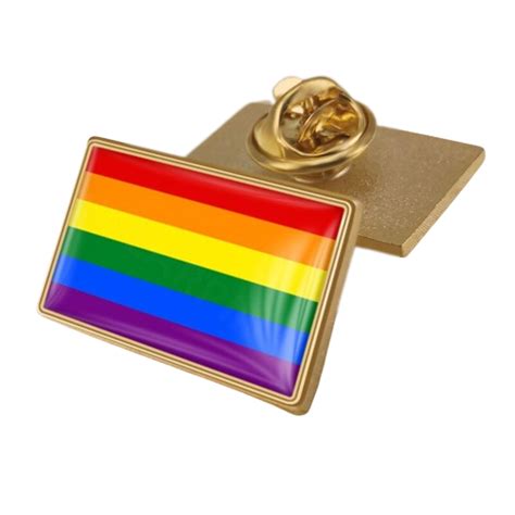 Rectangular Pride Pin Proud Lgbt 🏳️‍🌈 Proud Lgbt 🏳️‍🌈