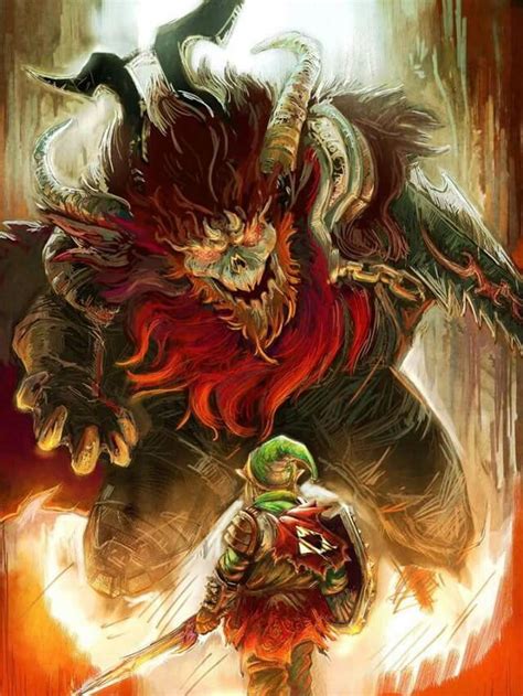 Link Vs Ganon Legend Of Zelda Video Game Logic Video Game Art