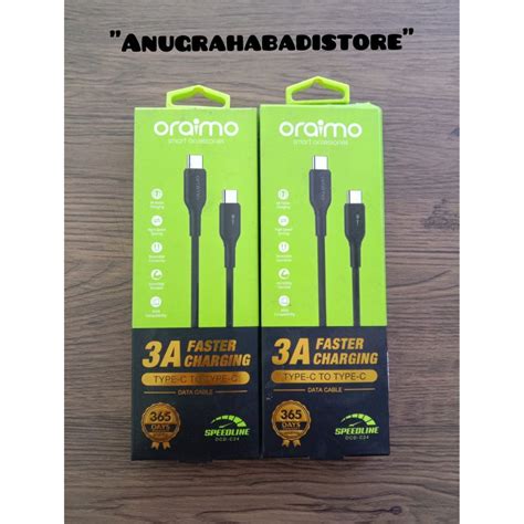 Jual Oraimo Ocd Kabel Data Charger Fast Charging Type C To Type C