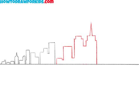 How To Draw A Skyline Easy Drawing Tutorial For Kids