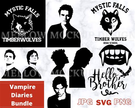 The Vampire Diaries Bundle Pack Cut Files For Cricut Etsy