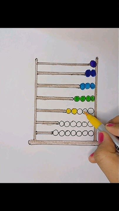 How To Draw Abacus Drawing And Colouring Educational Toys For Kids