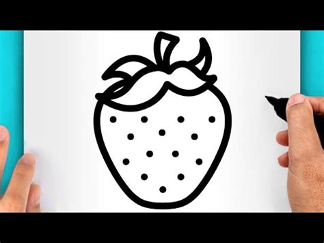 DISEGNI FACILI COME DISEGNARE UNA FRAGOLA FACILE YouTube