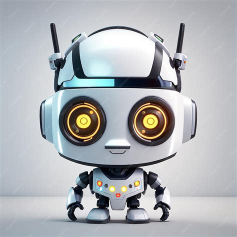 Premium Photo Cute Robot Vector Icon Illustration Techology Robot