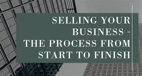 Selling Your Business The Process From Start To Finish Brisbane