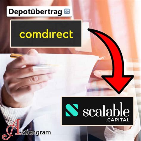 Depotübertrag comdirect zu Scalable Capital Aktiengram